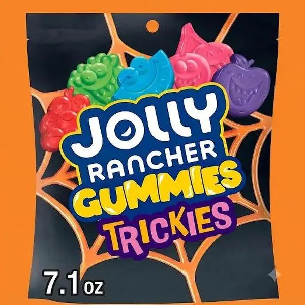 Jolly Rancher Trickies Assorted Fruit Gummy Candy (7.1 oz) – Festive Halloween Treat Bag