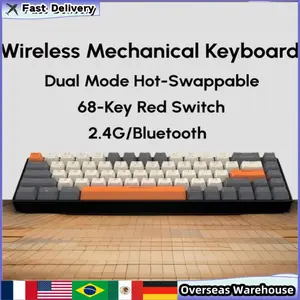 Wireless Mechanical Keyboard Hot-swappable Bluetooth Dual Mode Mini Keyboard Gaming Keyboard For Mens Gifts Mechanical Keyboard