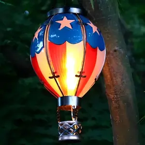 Christmas Solar Hot Air Balloon Lantern Outdoor Decoration