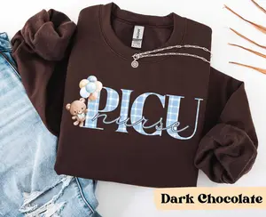 PICU Nurse T-Shirt Or Sweatshirt  Pediatric Intensive Care Unit Sweatshirt PICU Picu Nurse Gift Pediatric Nurse Pediatric crew tee Crewneck Bottom