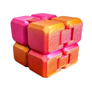 NexCube - Pink Lemonade - Endless Motion Fidget Cube for focus & calming - Portable & discreet design. For kids & adults!