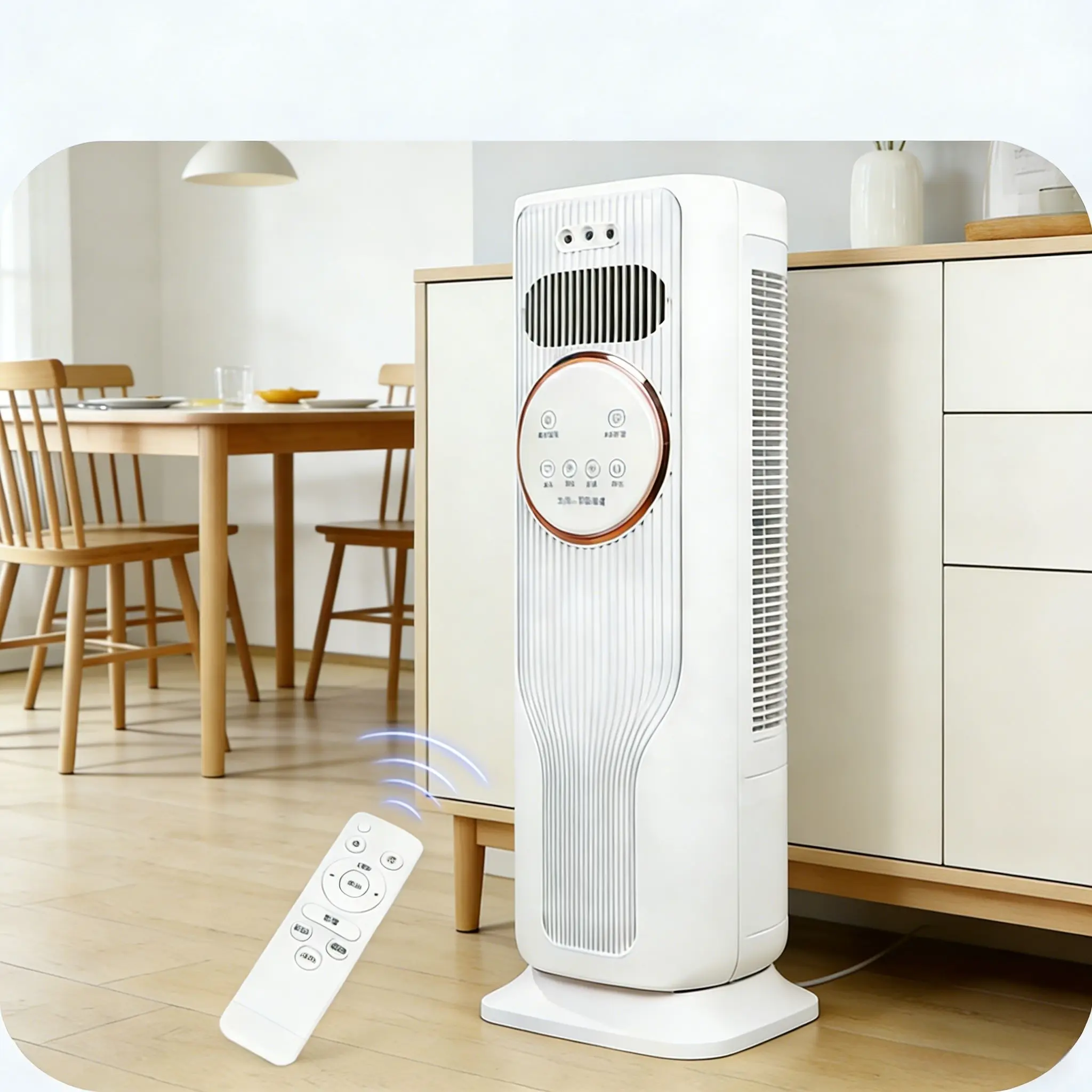 2026 New Arrival 12000BTU Tall Tower Portable AirConditioner - Ice Crystal Water & Ice Air Cooler Fan, UltraQuiet Fast Cooling Mobile AC, Remote Control, Smart 24HTimer, Energy Efficient Room Appliances for Bedroom, Office