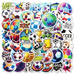 50pcs of Various Football Series Graffiti Stickers, Suitable for Faith Based Designs Such As Scrapbooks, Diaries, Laptops, Water Bottles, Cars, Etc., As Gifts with Positive Information