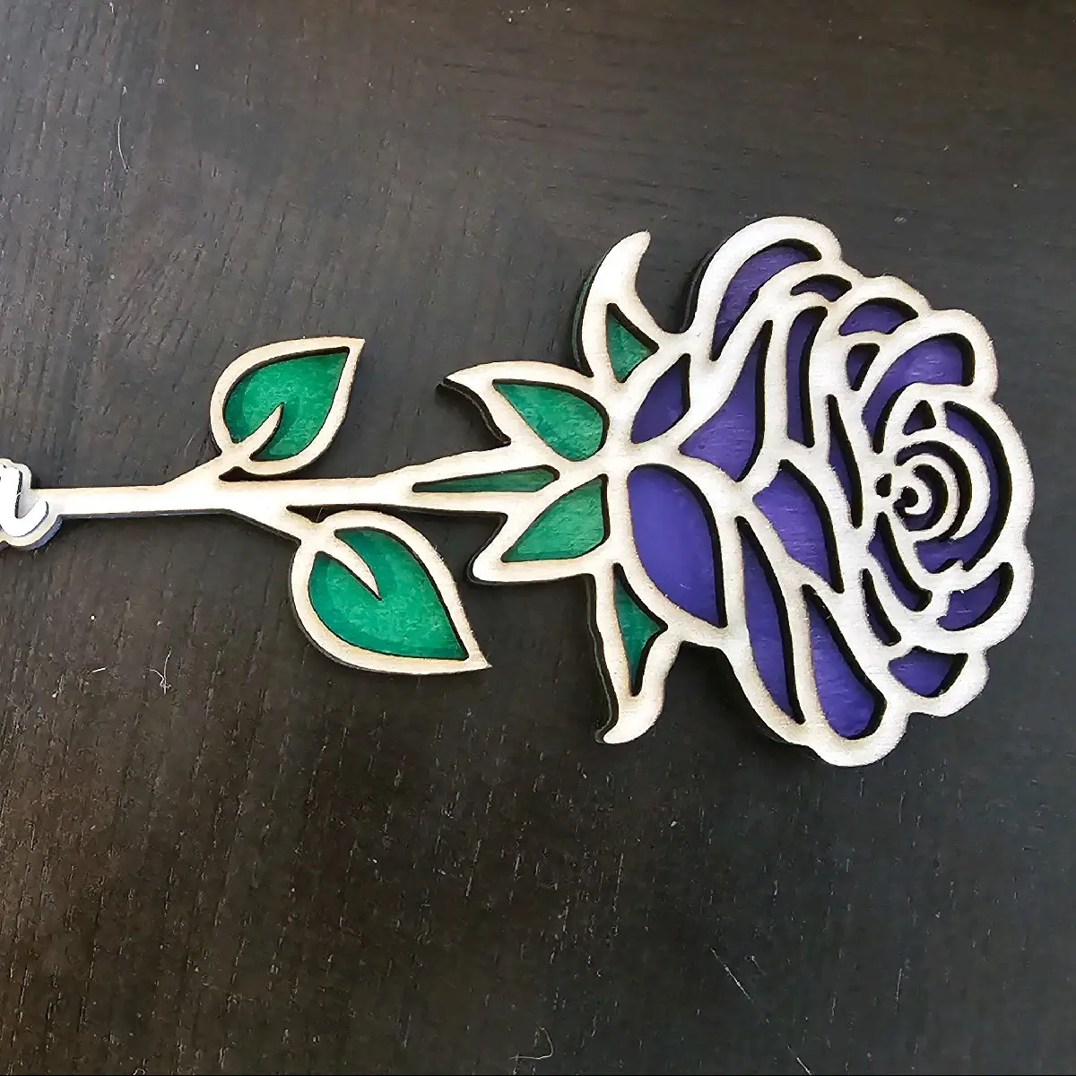Personalized Wooden Roses