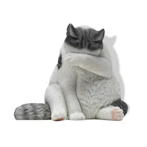 JXK Studio lazy cat 6.0 Cat Figurine Statue Series Durable Polyresin with Intricate Details