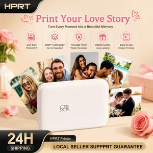 HPRT MT53 Mini Photo Printer, 2x3" Self-Adhesive Instant Color Photos, Wireless Bluetooth Portable Sticker Printer for iPhone & Android, Valentine's Day Gift, Mother's Day Gift, Father's Day Gift, Birthday Gift, Outdoor Fun.