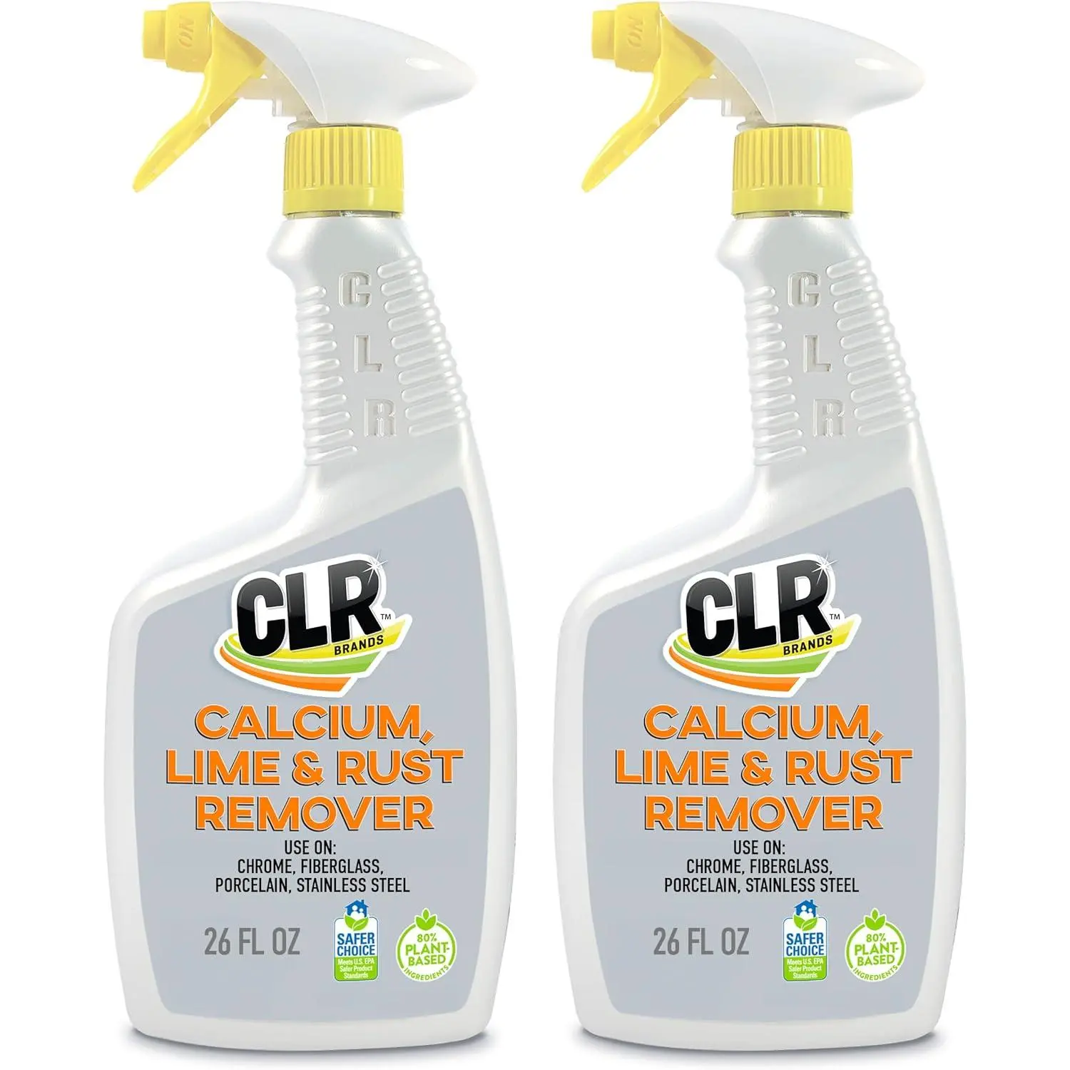Calcium, Lime & Rust Remover, Blasts Calcium, Dissolves Lime Deposits, Zaps Stubborn Rust Stains and Hard Water Deposits, 26 Ounce Spray Bottle (Pack of 2)