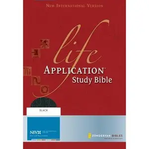 USED-Life Application Study Bible: New International Verison, Black, Top Grain Leather by Zondervan Publishing (Paperback)