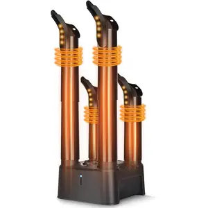 Boot Dryer, Silent Shoe Dryer & Warmer with Heat Blower, Timer, Detachable Racks, Quick Drying, Helps Reduce Odor, 2 Pairs Boot Warmer for Shoes, Gloves, Hats, Socks, and Ski Boots