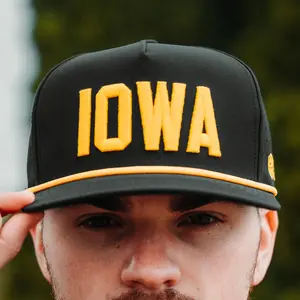 Iowa Performance Hat - Black and Yellow