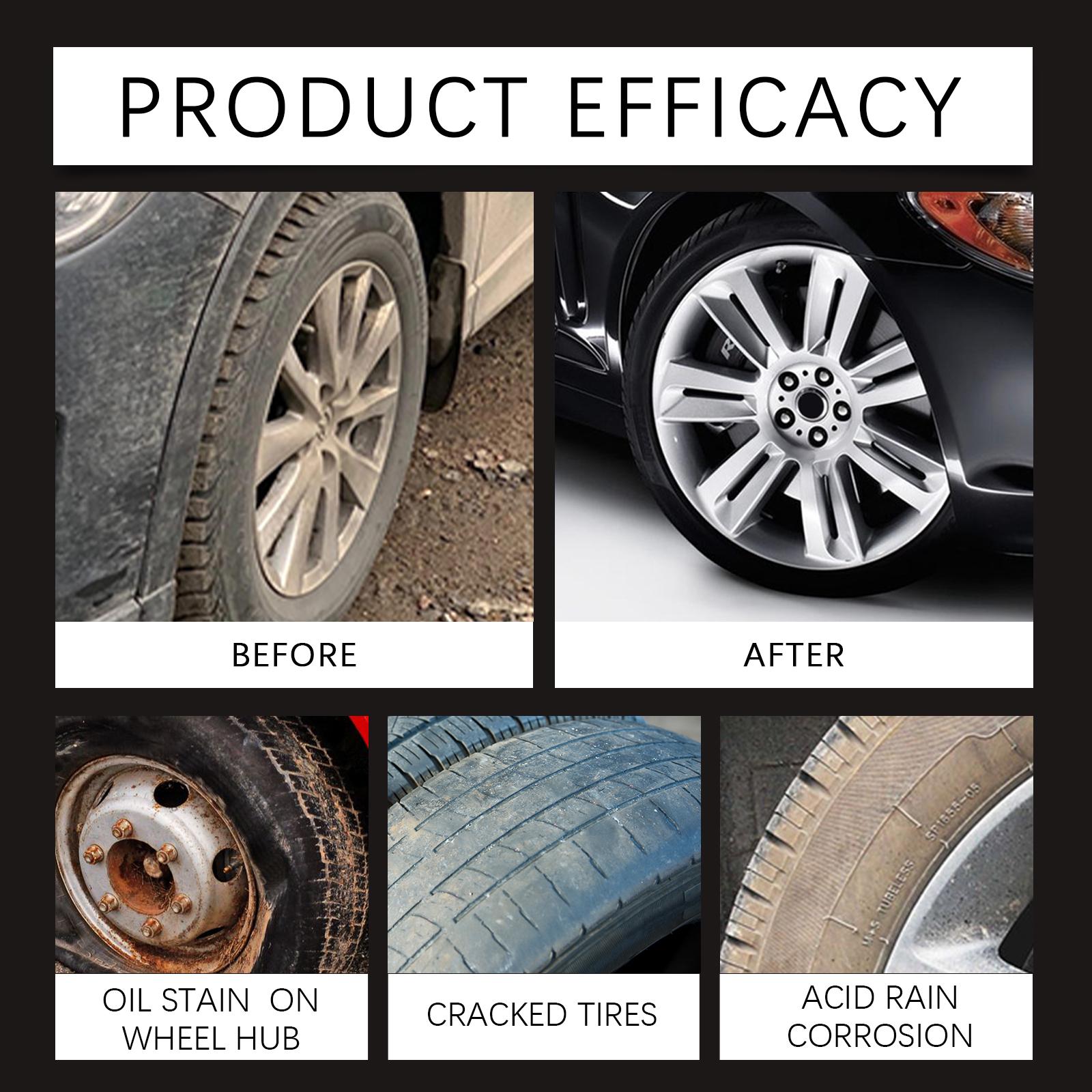 Car Tire Renovation Wax Long Lasting Protection Anti Fouling Anti Aging Dust Proof Polishing Wheel Care Wax