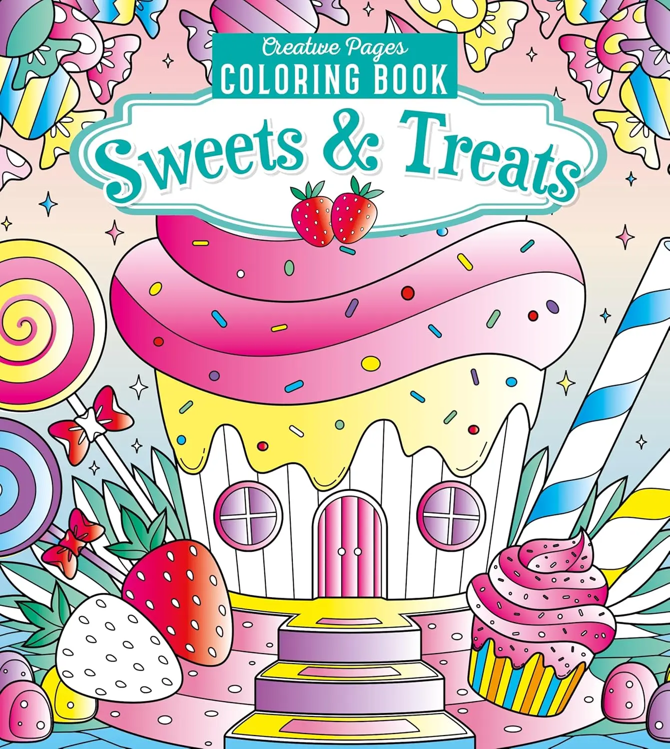 Buttercream Coloring Book for Adults - 128 Pages of Intricate Illustrations, Dessert, Cake, Candy Themes - Ideal for Coloring Enthusiasts, Relaxation, Artistic Expression, Coloring Enthusiast