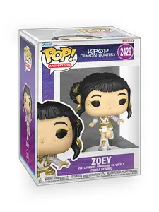 Funko POP KPop Demon Hunters - Zoey (What It Sounds Like) Vinyl Figure with Epic Collectibles Premium Box Protector Included