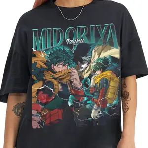 Limited Midoriya Izuku TShirt , Vintage Retro Anime Shirt, Anime Manga Shirt Gift For Otaku Unisex TShirt