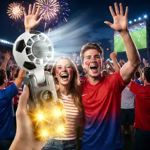 Portable Handheld Turbo Football Fan, Ice Cooling, 5 Speeds, Rechargeable, Foldable, 4 Modes LED Light, 12 Hours Battery Life，Fan, Portable Fan, Rechargeable Fan, Quiet Fan,Football Fan, Football Shaped Fan, Ball Shaped Fan,Cartoon Football Mini Fan