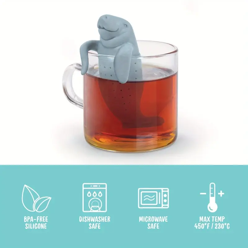 1pc Tea Strainer, Silicone Tea Infuser, Cute Loose Leaf Tea Steeper, Gift For Tea Lovers, 1 Loose Leaf Tea Strainer