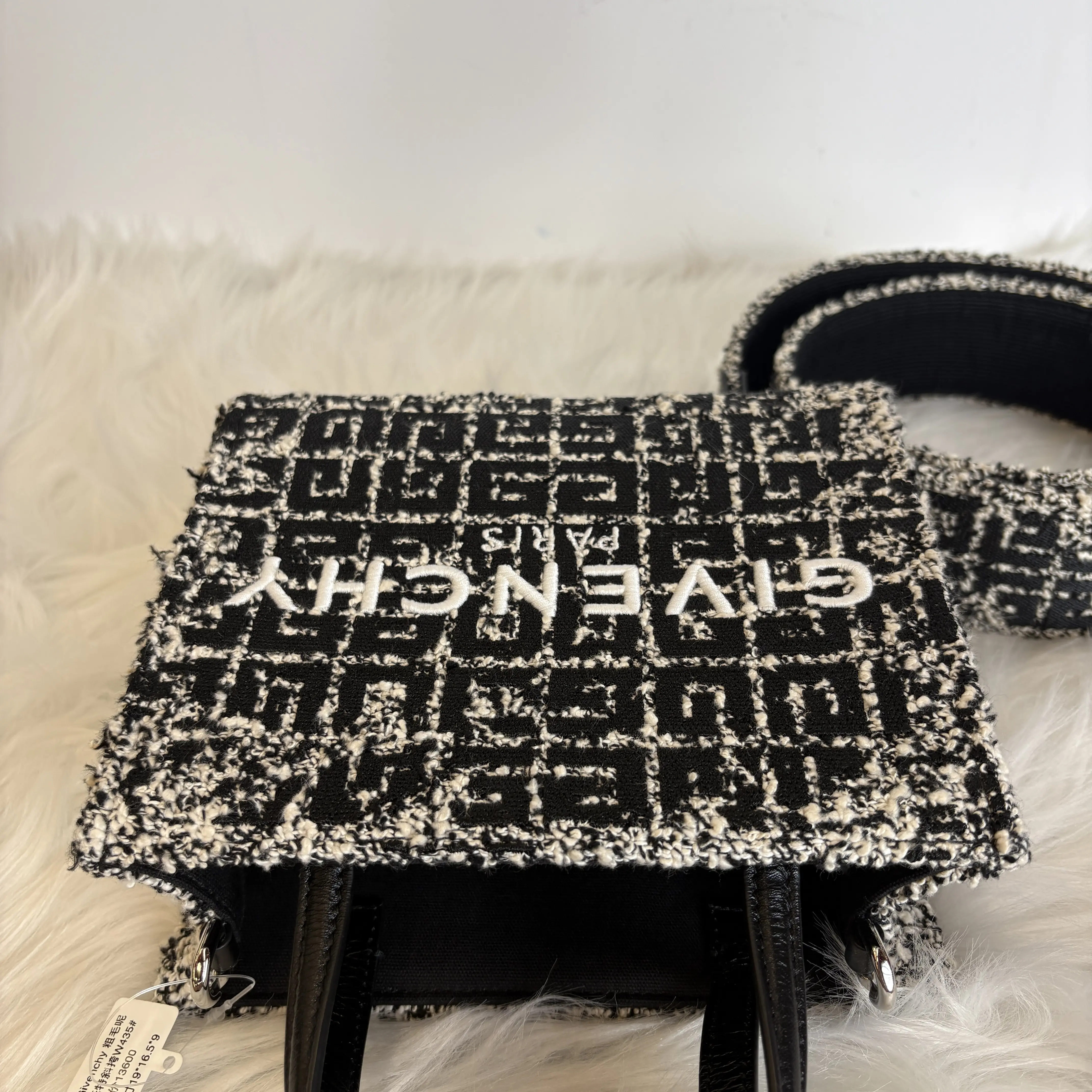 Pre-owned Tweed Crossbody Bags Givenchy Rare Discontinued Showpiece Tote