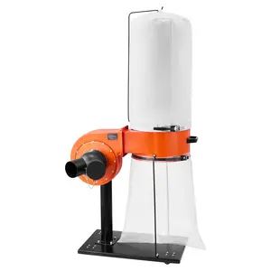 fathersdaygift  VEVOR Dust Collector, 800 CFM 2.5 Micron Vortex Cone Dust Collectors, 1HP Sawdust Collection System with 16-Gallon Large Capacity Dusts Collector Bag, Filter Bag, and Casters, 3400 RPM High Speed
