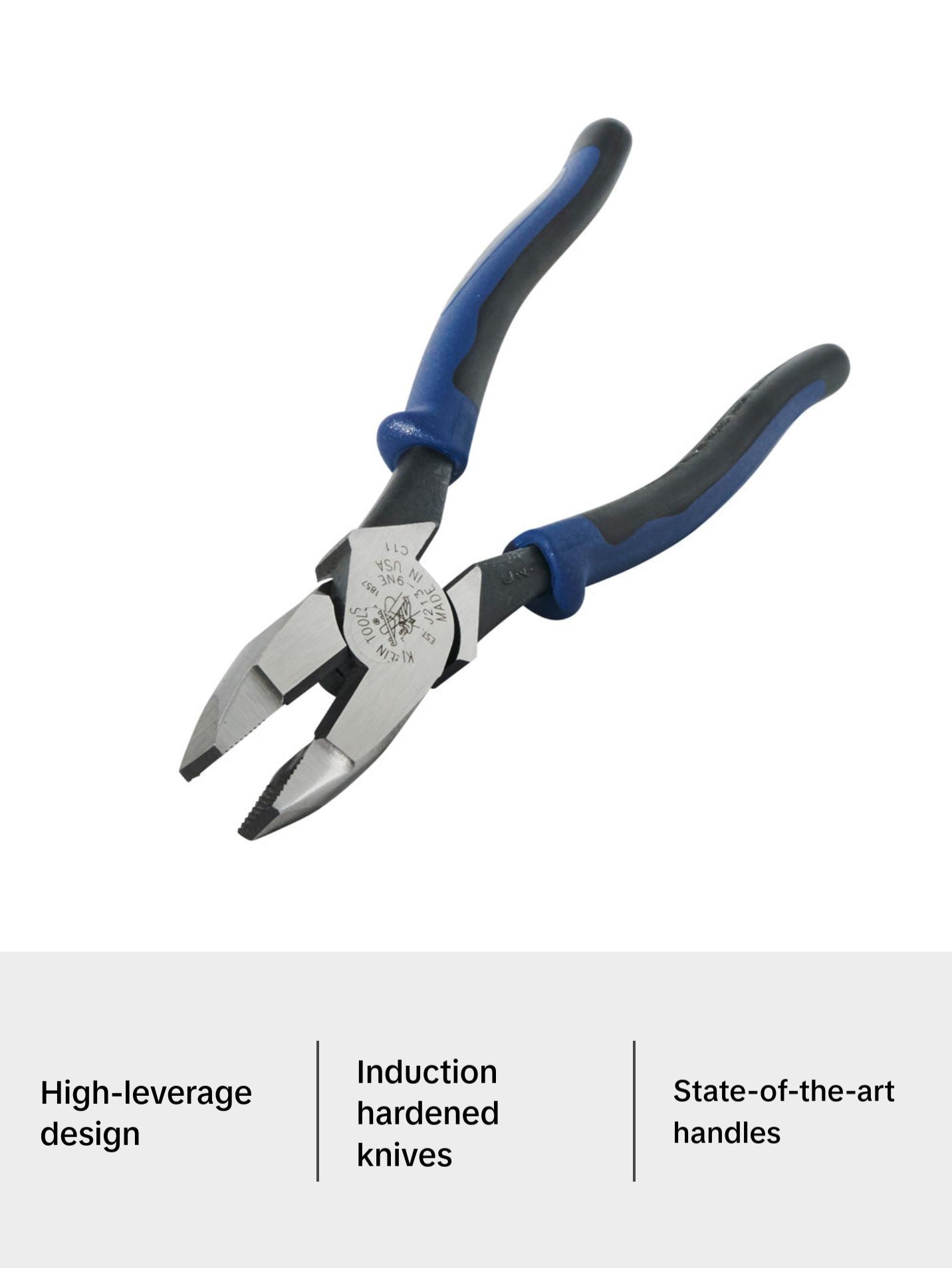 Klein Tools J213-9NE Journeyman Pliers Side Cutting, 9"