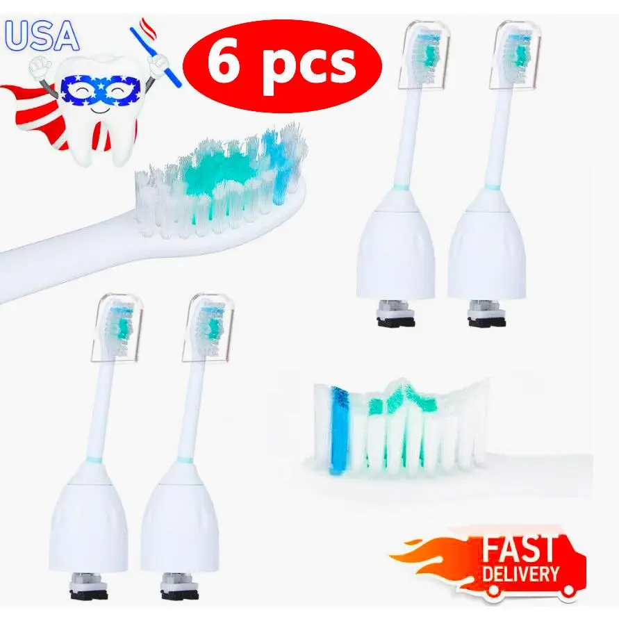 6 Pack Toothbrush Replacement Brush Heads for Philips Sonicare E Series HX7001 6 Pack Toothbrush Replacement Brush Heads for Philips Sonicare E Series HX7001