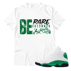 Unisex T-shirt to match Jordan 13 Lucky Green - Be RUD. 100% Cotton. Casual Wear. Streetwear Style. T-shirt To Match Sneaker.