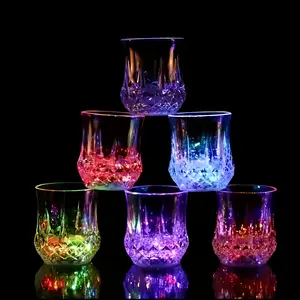 6 12pcs Colorful LED Light Cups Night Party Supplies Perfect for Parties Birthdays Christmas Discos Valentine's Day Wedding Receptions New Year Family Gatherings and Bar Use