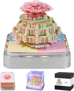 3D Memo Pad Time  Calendar 2026,3D Art Calendar 2026 Creative Paper Sculpture Sky Castle Rip  Calendar Notes