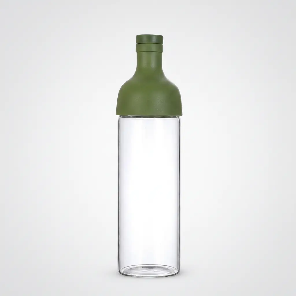 Himalko Cold Brew Glass Water Bottle - Travel Bottled Drinkware, Leak-Proof, BPA-Free, Washable, Portable, Reusable, Stylish Tumbler for Unisex Adults