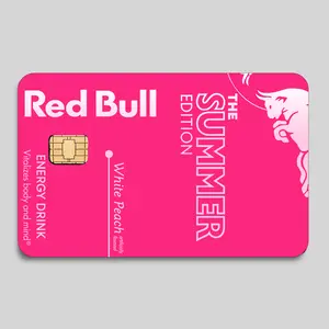 RB Inspired Credit Card Cover Sticker, Energy Drink Theme Card Skin, Aesthetic Beverage Design Decal, Waterproof Card Wrap, Gift for Youth Adults