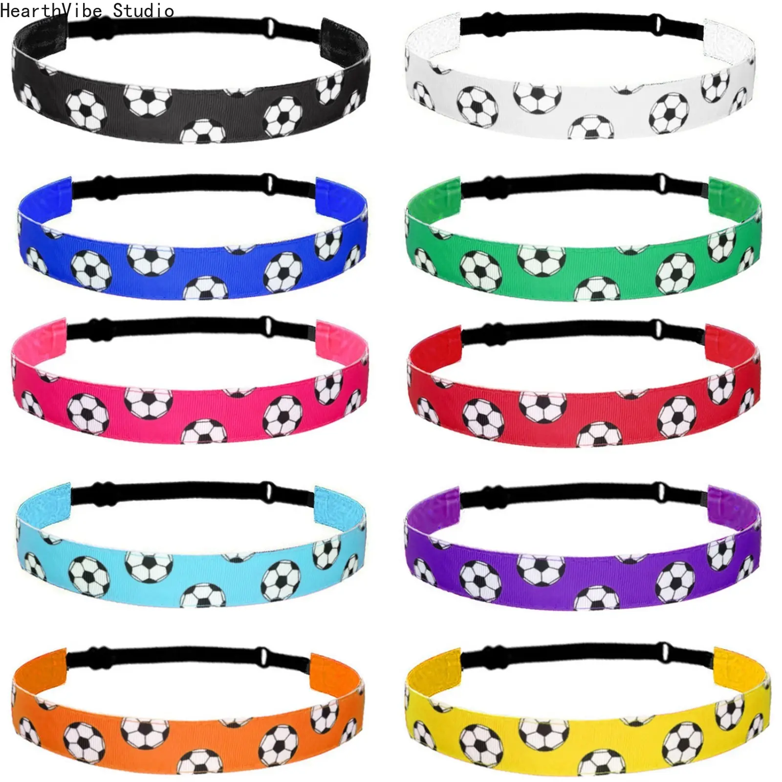 Non-Slip Candy Color Sports Headbands - Elastic Casual Moisture Sweatbands, Soccer & Tennis Performance Hair Accessories, 2026 Game Day Essentials, Casual Sports Headbands, Moisture Sports Headbands