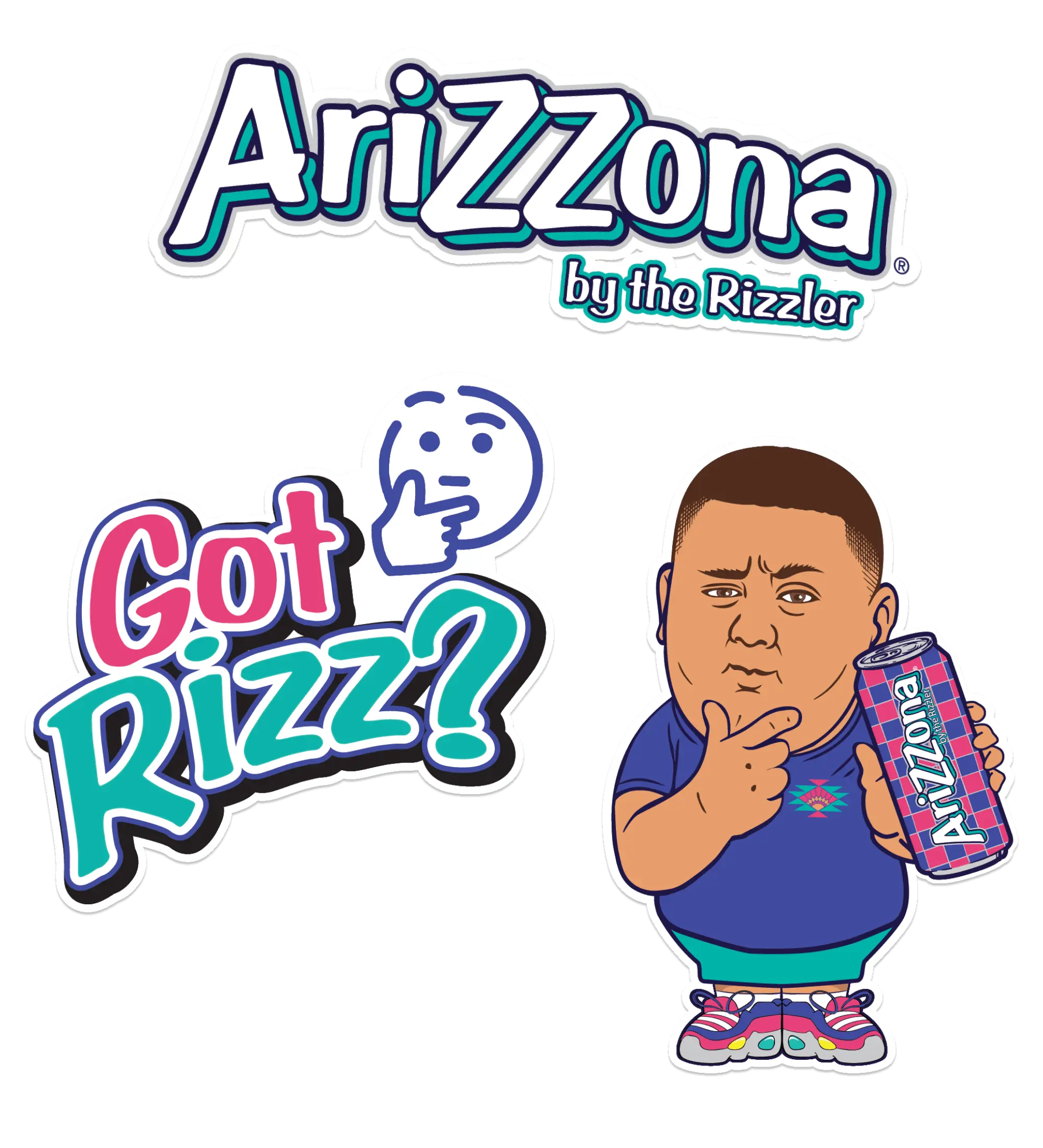 Rizzler Berry 3-Piece Sticker Set Rizzler Berry 3-Piece Sticker Set