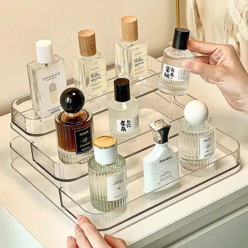 Desktop Perfume Shelf Bathroom Makeup Organizer