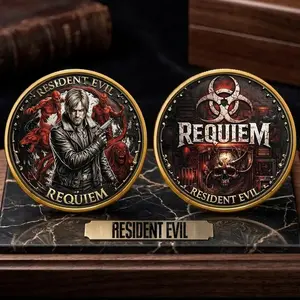 Honor Resident Evil 9 Coin -  Umbrella Corps Horror Game Coin 2026 - Resident Evil Requiem Coin -Gift For Gamer