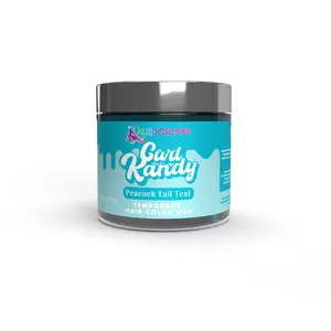 Curl Kandy Peacock Tail Teal - Temporary Hair Color Wax 6oz