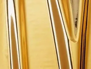 212 MAIN Premium Decorative Self-Adhesive Film, 17x59 in. Single Sheet, Glossy Gold, Glossy Finish, Adhesive Wallpaper, No Glue Wallpaper