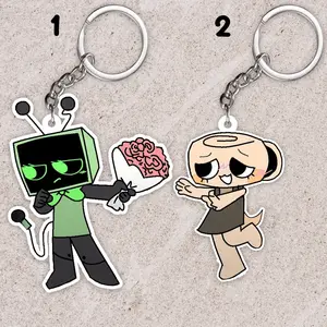 Dandy's world keychain: Vee and Shelly, Veedandysworld, Shellydandysworld ver6