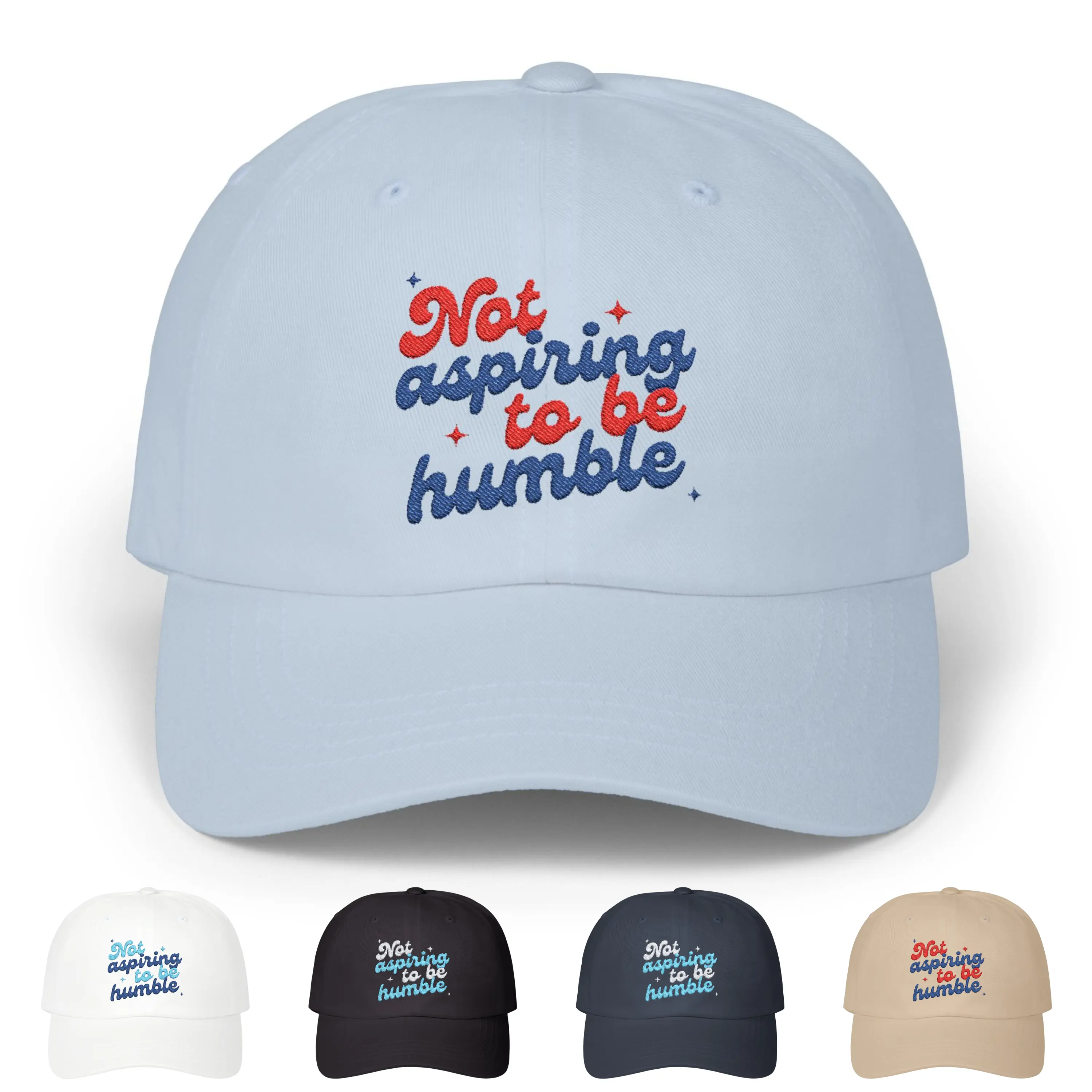 Embroidered Not Aspiring To Be Humble Dad Cap, Kamala Harris Women Empowerment Hat, Madam President Election Gift, Womens Rights Apparel