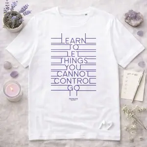 Let Go — 100% Organic Cotton Tee | Unisex, Eco-Friendly, Inspirational, Positive, Graphic T-Shirt