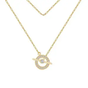 Radiance by Absolute™ 18" Gold-Plated Paperclip Chain Toggle Necklace