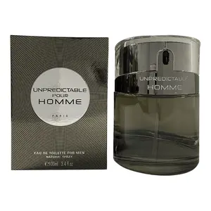 Glenn Perri Unpredictable Pour Homme EDT - Masculine Men's Fresh Aromatic Fruit-Flavored Fragrance with Rose, Orange, Blackcurrant EDP Notes, 3.4 fl oz New In Box Single Bottle, Masculine Men's Fragrance, Roses Men's Fragrance