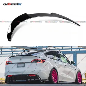2020-2024 Tesla Model Y V Style Trunk Spoiler (Gloss Black/Carbon Fiber)