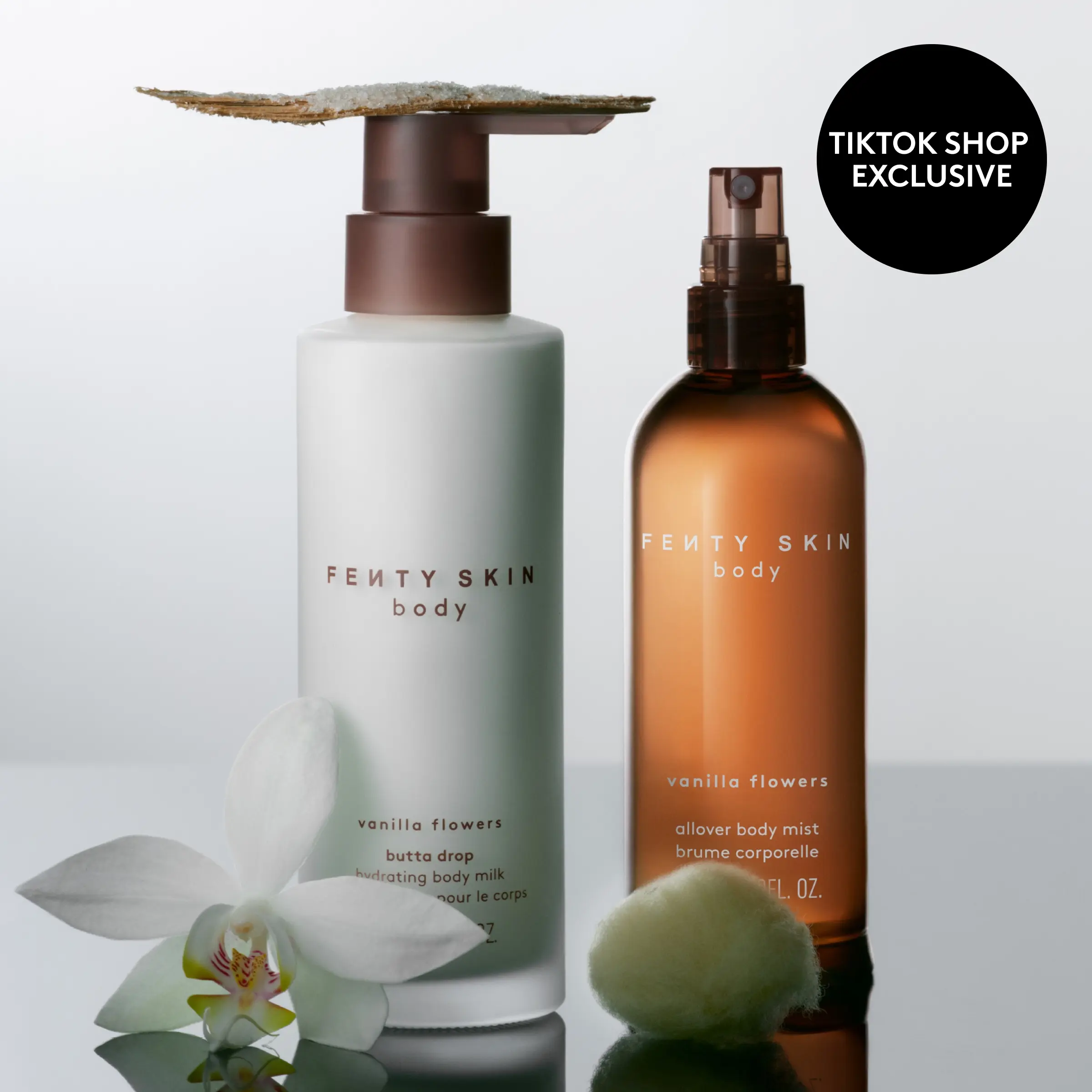 Fenty Skin Body: Hannah Leigh’s Faves: Butta Drop Hydrating Body Milk + Allover Body Mist or The Mista Hair + Body Fragrance Mist