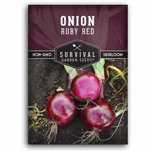 Ruby Red Onion Seed - Long Day Onion for Planting