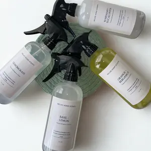 Belvie Home Scents Basil + Lemon Natural All Purpose Cleaner 16 Oz with Distilled Water Vinegar Essential Oil & Castile Soap for Home Cleaning Scented Fragrance