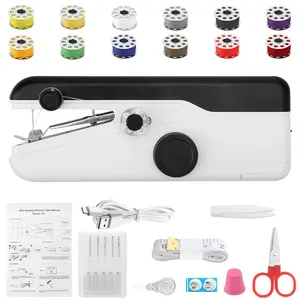 DIY Portable Mini Sewing Machine Electric Stitch Portable Hand Travel Household