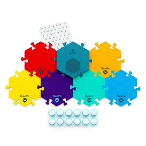 FluentPet Connect Key Vocab Kit with Base - 12 Talking Buttons & 6 Hextiles for Enhanced Communication with Dogs & Cats