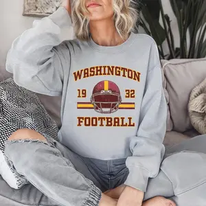 Vintage Washington Football Sweatshirt Unisex, Retro Commander Crewneck, Gameday Fan Gift, Washington Football Sports Sweater,For Men And Women