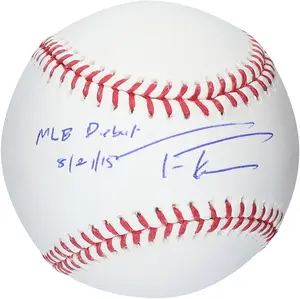 Trea Turner Washington Nationals Autographed Baseball with MLB Debut Inscription - Fanatics Authentic Certified