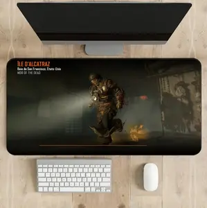 Mob of the Dead Gaming Desk Mat, Call of Duty Zombies-Inspired Art, Non-Slip Mousepad, Perfect Gift for Gamer, Man Cave Decor, Desk Accessories