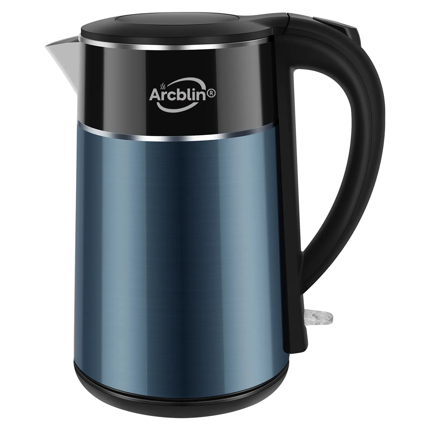 ARCBLIN 1.8L Electric Kettle - 1350W Hot Water Boiler with 100% Stainless Steel Interior, Double Wall Cool Touch, Auto Shut-Off, Boil-Dry Protection for Tea, Coffee